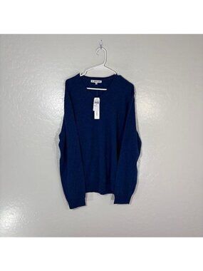 The Cashmere Project Sweater Mens XL Regal Exposed Seam V Neck Pullover Cashmere